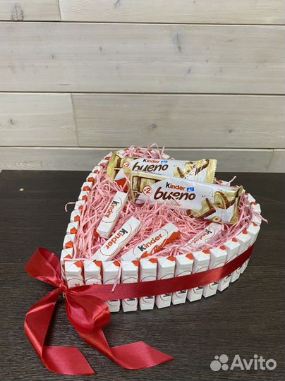 Сладкий подарок. Торт из киндер шоколада
