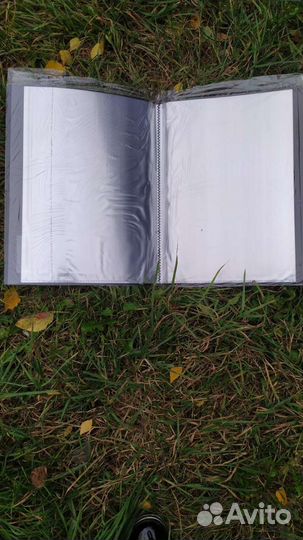 Папка файловая А4 с файлами 20, черные новые