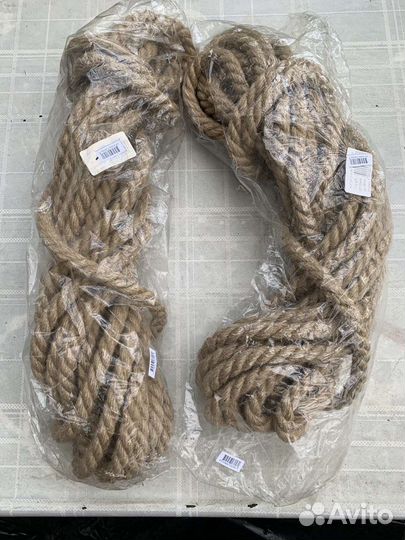 Верёвка канат льнопеньковый