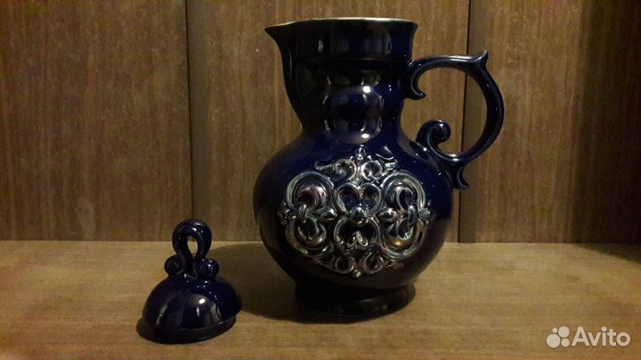 Кувшины керамические винтаж и чайник эмалированный