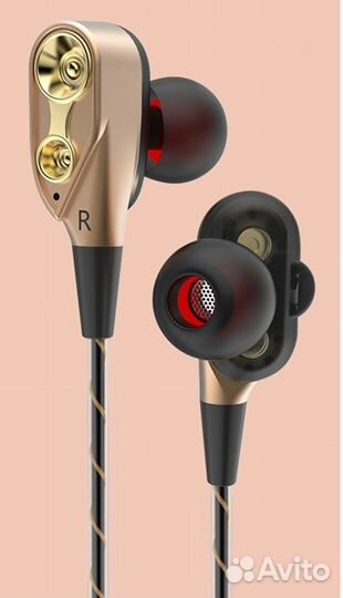 Наушники двойной драйвер Moreblue S41 HiFi