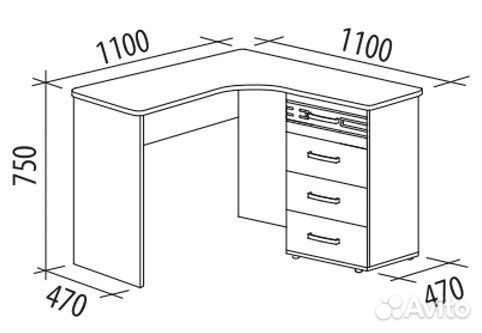 Угловой стол
