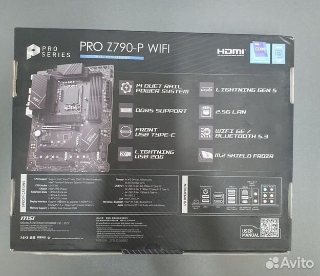 Материнская плата MSI PRO Z790-P wifi