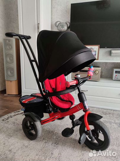 Детский велосипед с ручкой 2 в 1