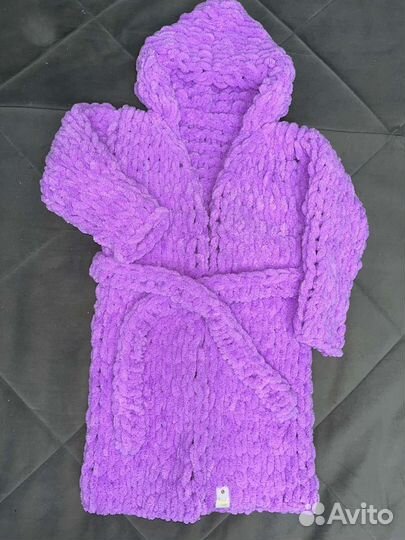 Халат вязаный