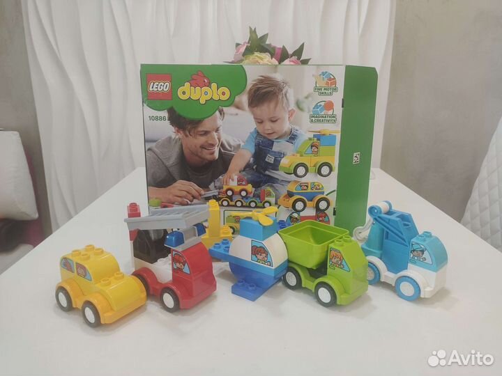 Lego duplo мои первые машинки + буксировщик