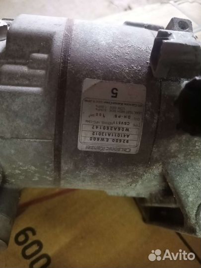 Компрессор кондиционера nissan bluebird sylphy