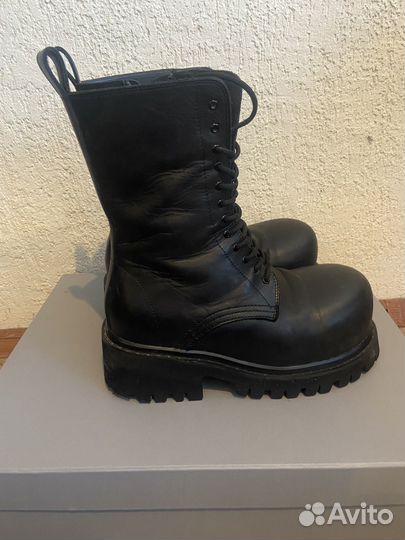 Balenciaga stomper leather boots