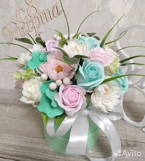 Букеты из мыльных роз. Цветы. Подарки