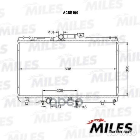 Радиатор toyota corolla 1.3-1.8 93-02 паяный ac
