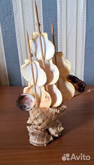 Корабль из ракушек