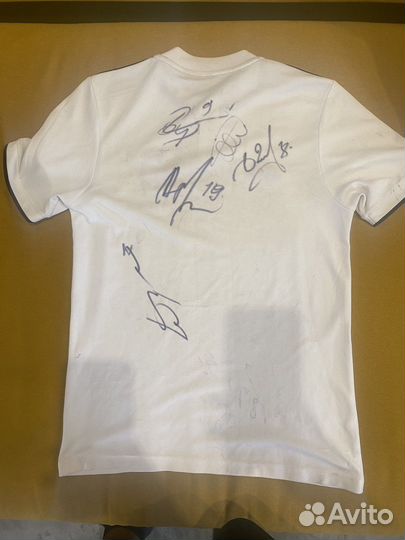 Футболка с автографами футболистов Зенита,цска