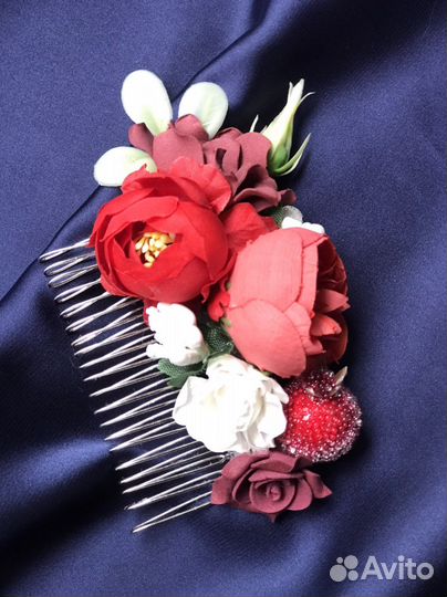 Ободок с цветами