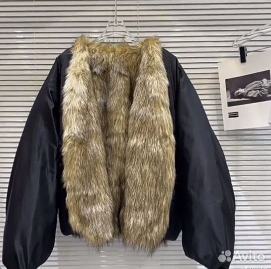 Архивный бомбер / шуба archive opium y2k