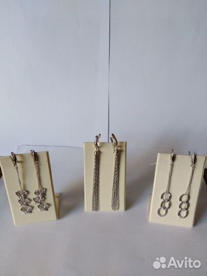 Серьги серебро