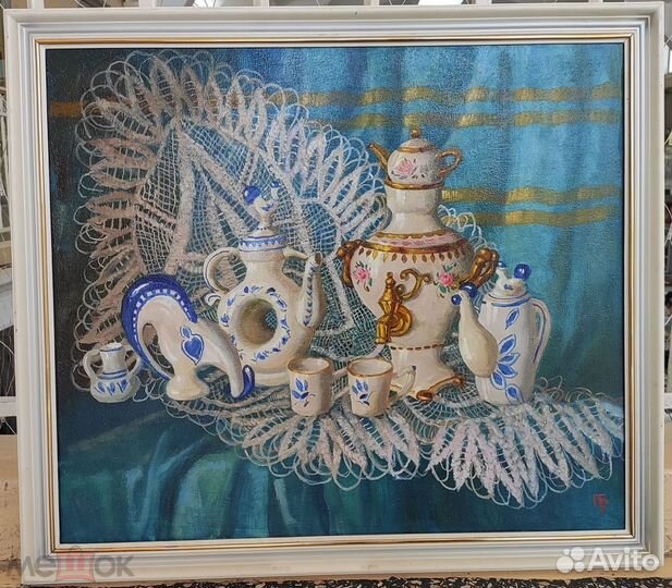 Картина натюрморт заслюженный художник Брусенцов