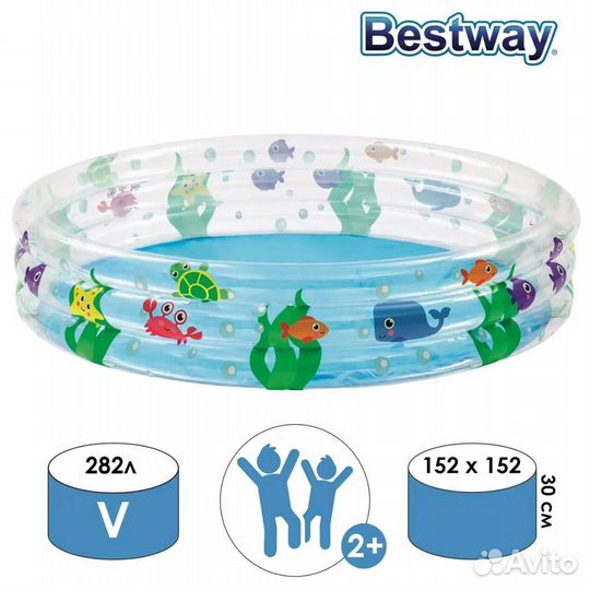 Новый детский надувной бассейн