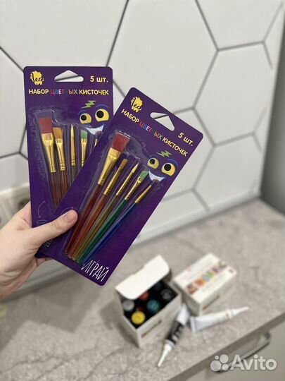 Краска для стекла и керамики Decola 6 цветов