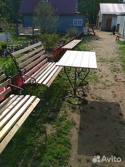 Садовые качели холодная ковка