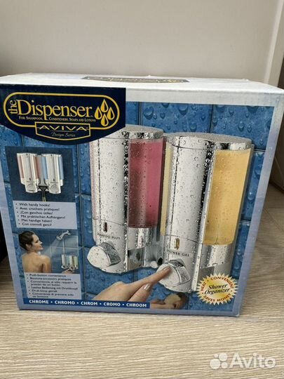 Диспенсер двойной новый для геля/шампуня/мыла
