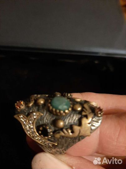 Комплект серебро с натур. камнями