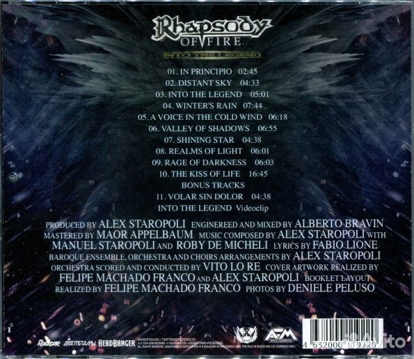 Rhapsody Of Fire / Into The Legend (RU)(CD)