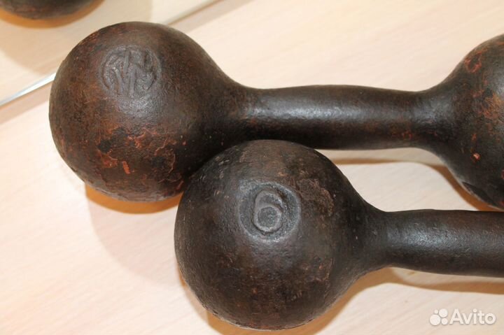 Гантели 6кг СССР (2шт)