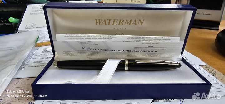 Перьевая ручка с золотым пером Waterman Carene