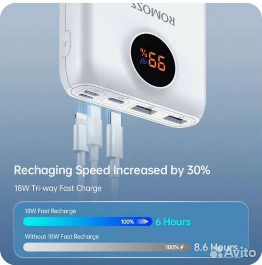 Power bank Romoss 20.000 mah lt20pf 22.5W