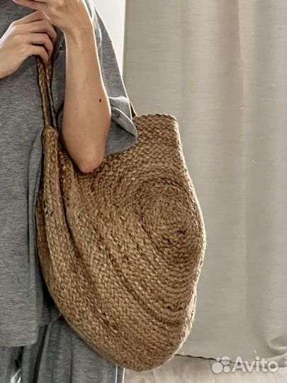 Сумка плетеная соломенная, Mango