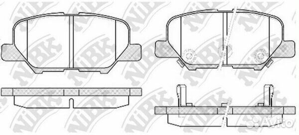 Колодки тормозные дисковые nibk PN25003