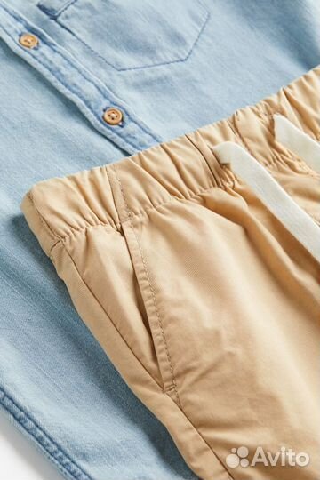 Летний костюм детский футболка/рубашка и шорты