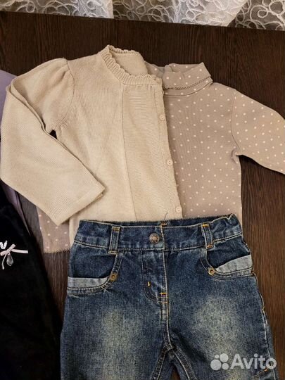 Брендовая одежда на девочку пакетом 80 см рост