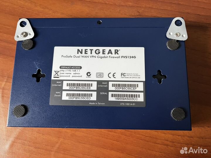 Маршрутизатор Netgear fvs124g