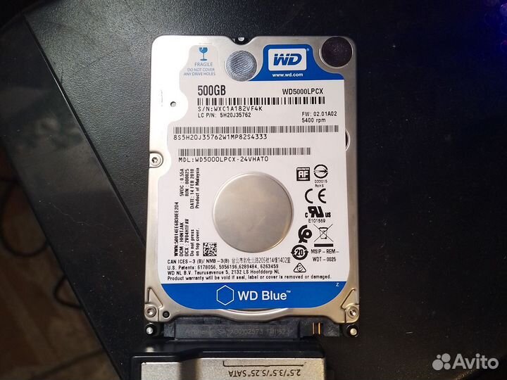 Жесткий диск для ноутбука