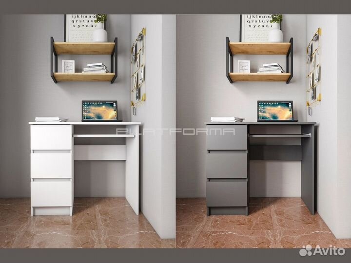 Стол компьютерный письменный с ящиками PL-204