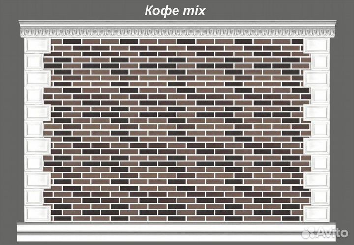 Фасадный декор / Гибкий кирпич