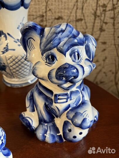 Гжель кофейник ваза сахарница новые