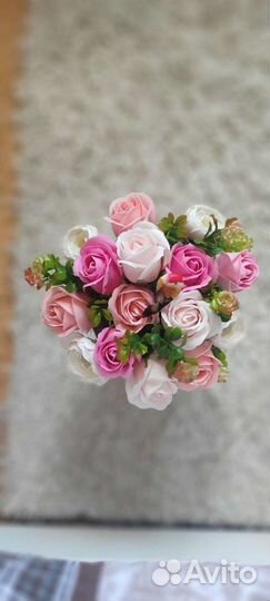 Букет цветов из мыла