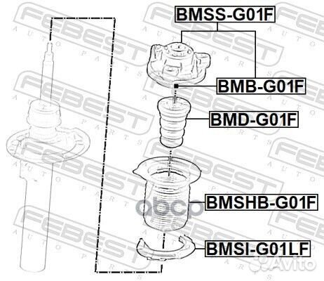 Пыльник переднего амортизатора перед прав лев
