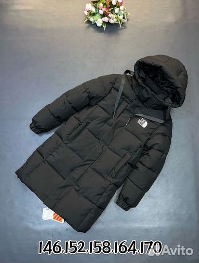 Куртка зимняя длинная для мальчика 146 до 170