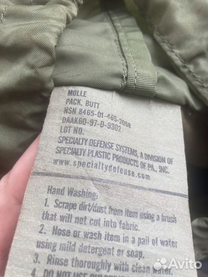 Сухарка butt pack США