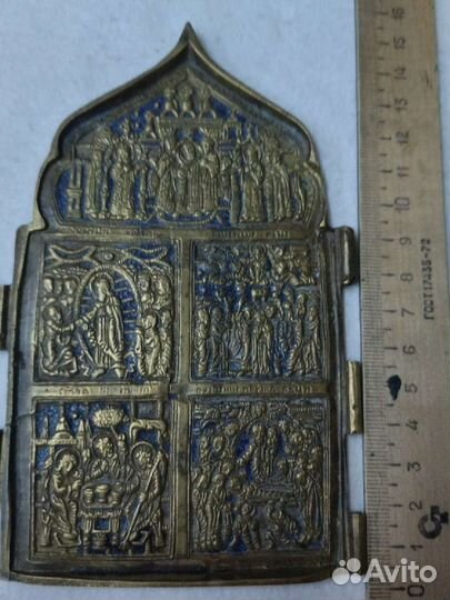 Створки складня и кресты