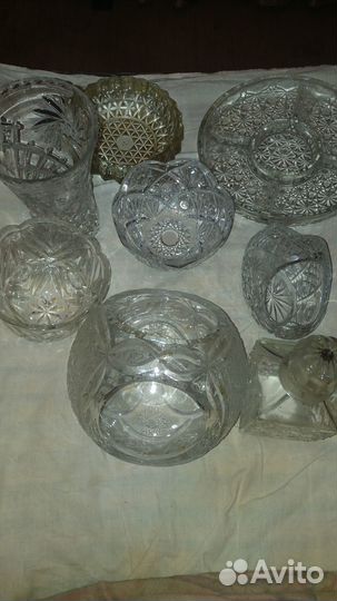 Хрустальная посуда СССР 11 позиций