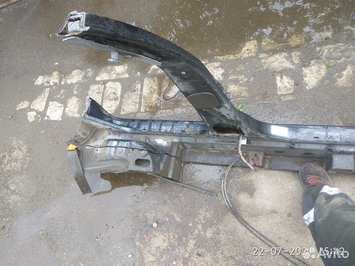 Порог со стойкой левый на Киа Спектра 2009 год