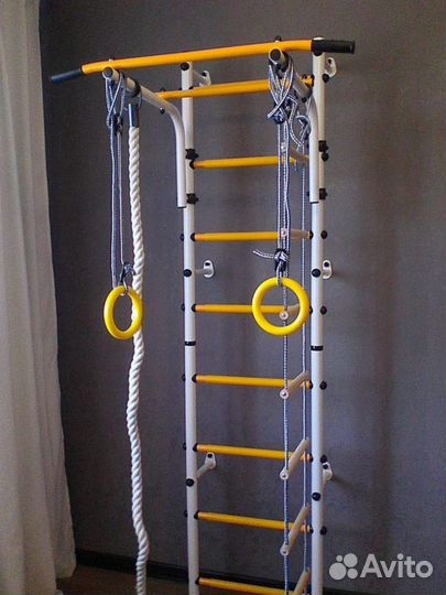 Шведская стенка детская юа (белая)