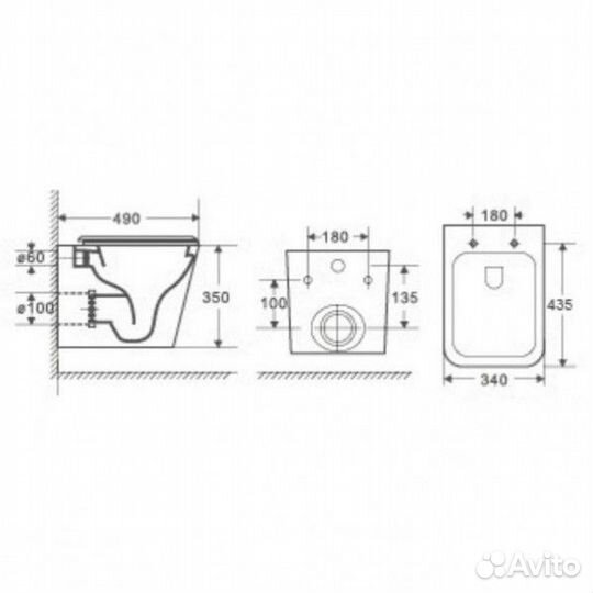 Унитаз WeltWasser WW Gelbach 004MT-WT