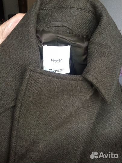 Пальто Mango, шерсть, М