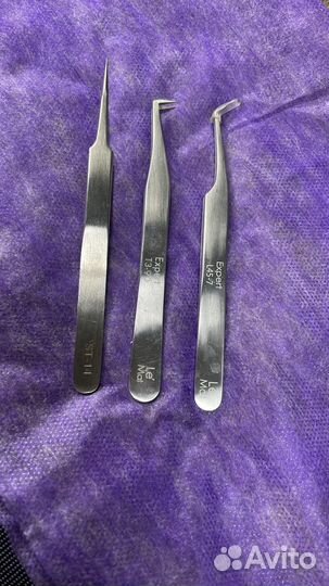 Пинцеты для наращивания ресниц цена за 3