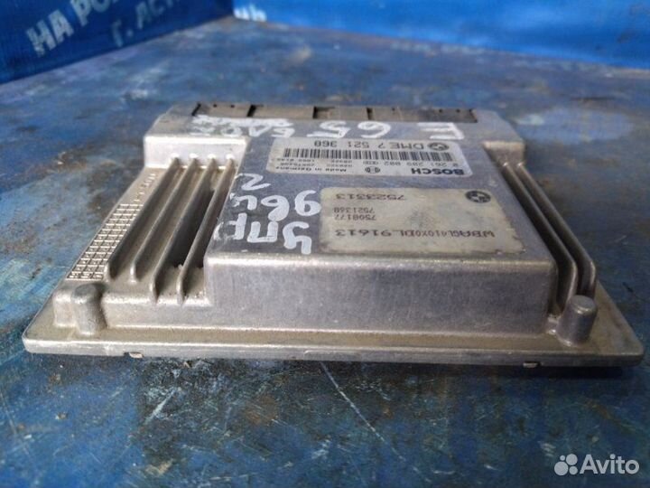 Блок управления двигателем Bmw E65 седан N62B44